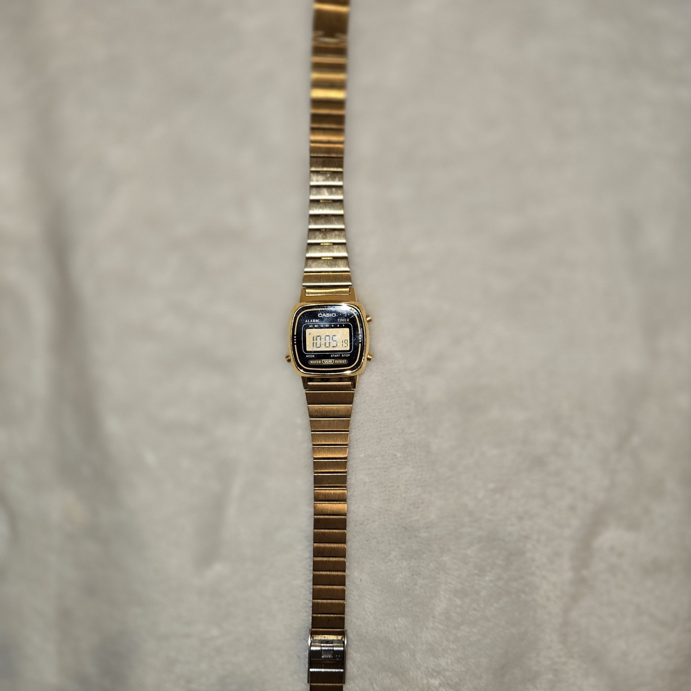 Casio Gold and Silver Digital Watch